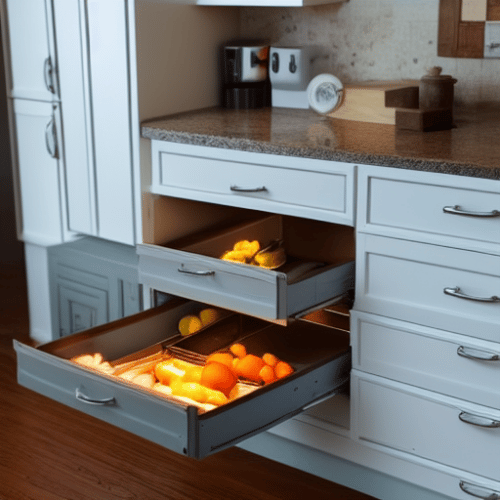 2 tier warming drawers for food and utensils