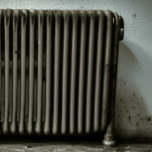 Old, rusty radiator