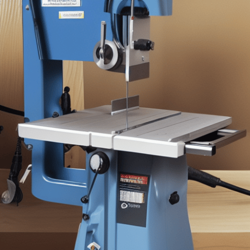 A bench top band saw