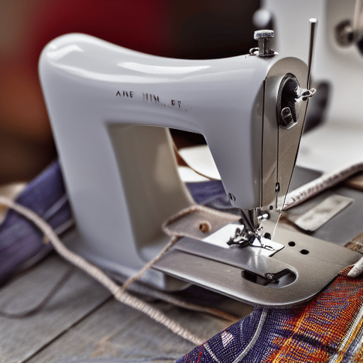 Threading a sewing machine