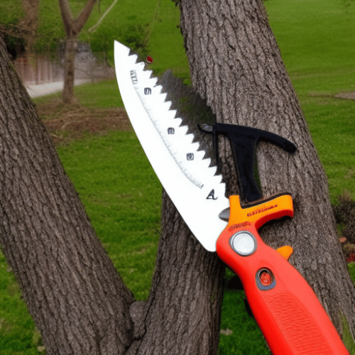 a pruning saw with a convenient grip