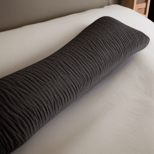 Long pillow in bed