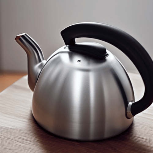Stovetop kettle in the table