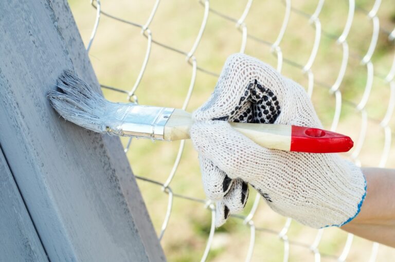 How to Paint a Fence Without It Going Through the Other Side