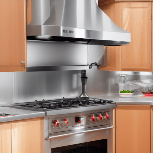 a clean stainless steel cooker hood