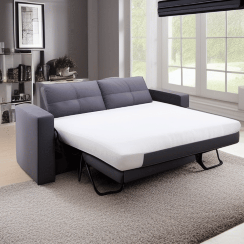 a comfortable sofa bed