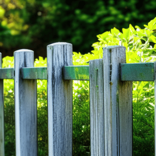 a fence in the garden