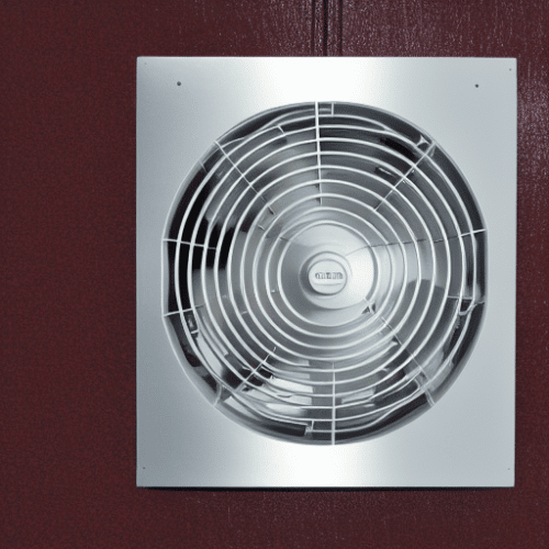 an extractor fan on the wall