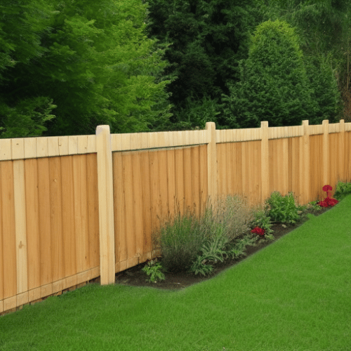 plain garden fence