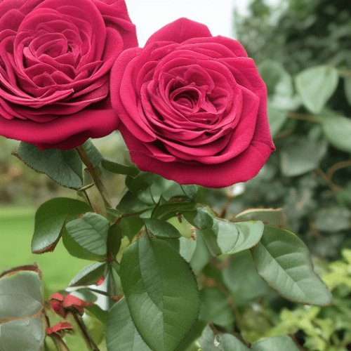 pruning red roses
