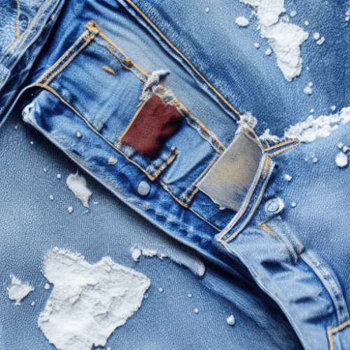 stains on jeans