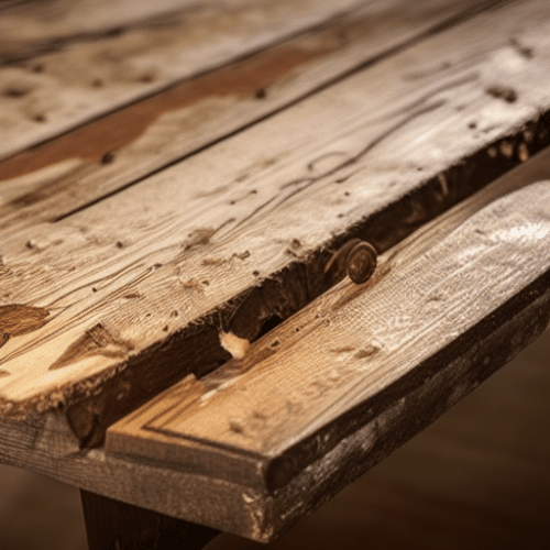 woodworm in the table