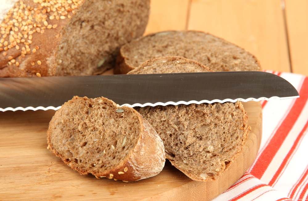 sliced whole grain bread for breakfast