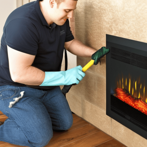 how to clean an electric fireplace