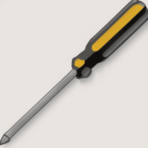 a screwdriver