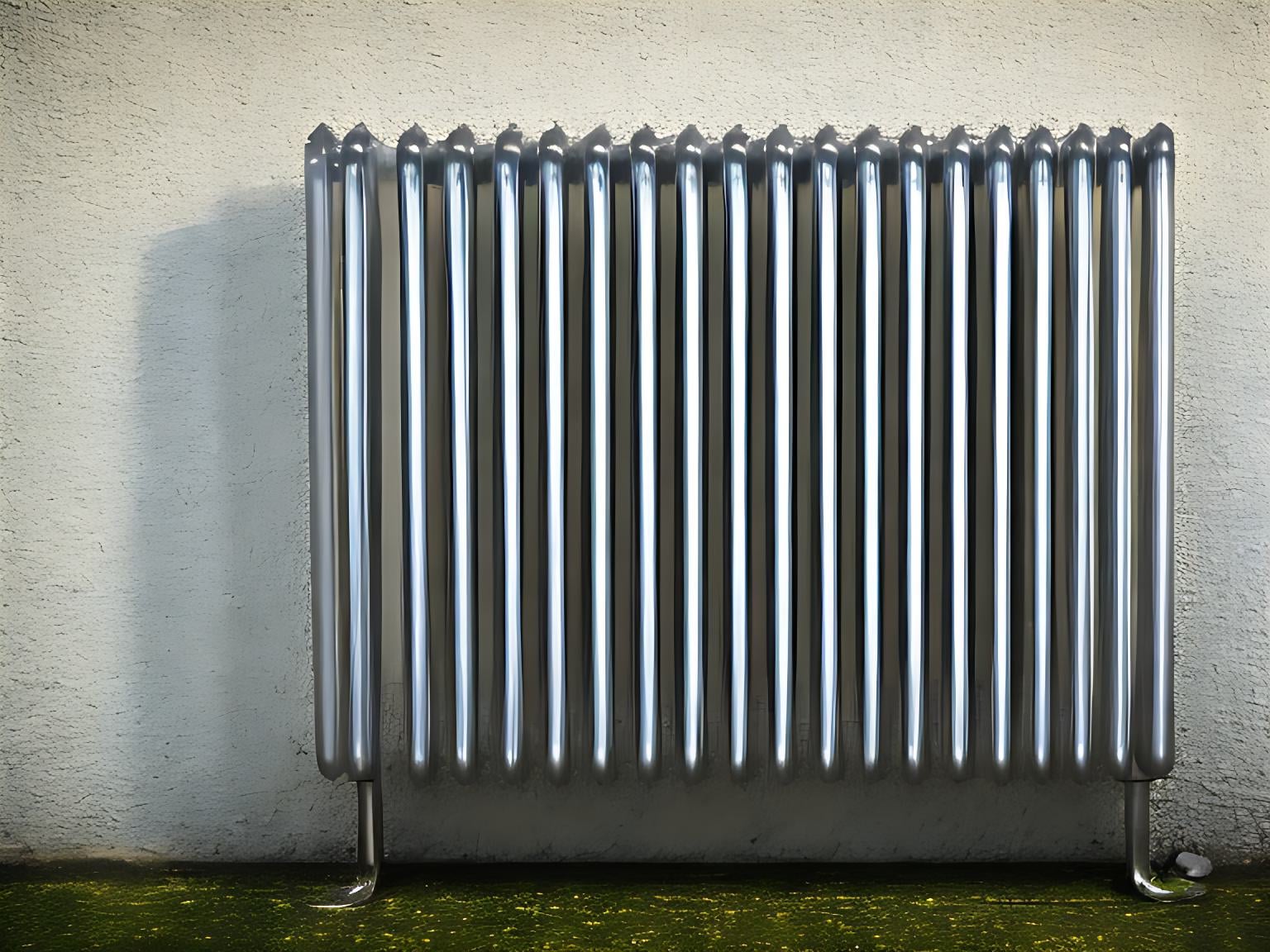 electric heater on a white wall