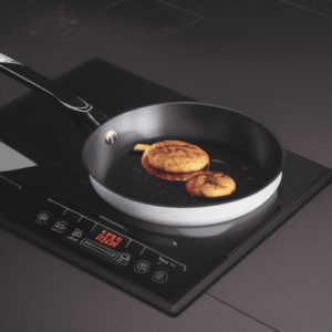frying some food for dinner