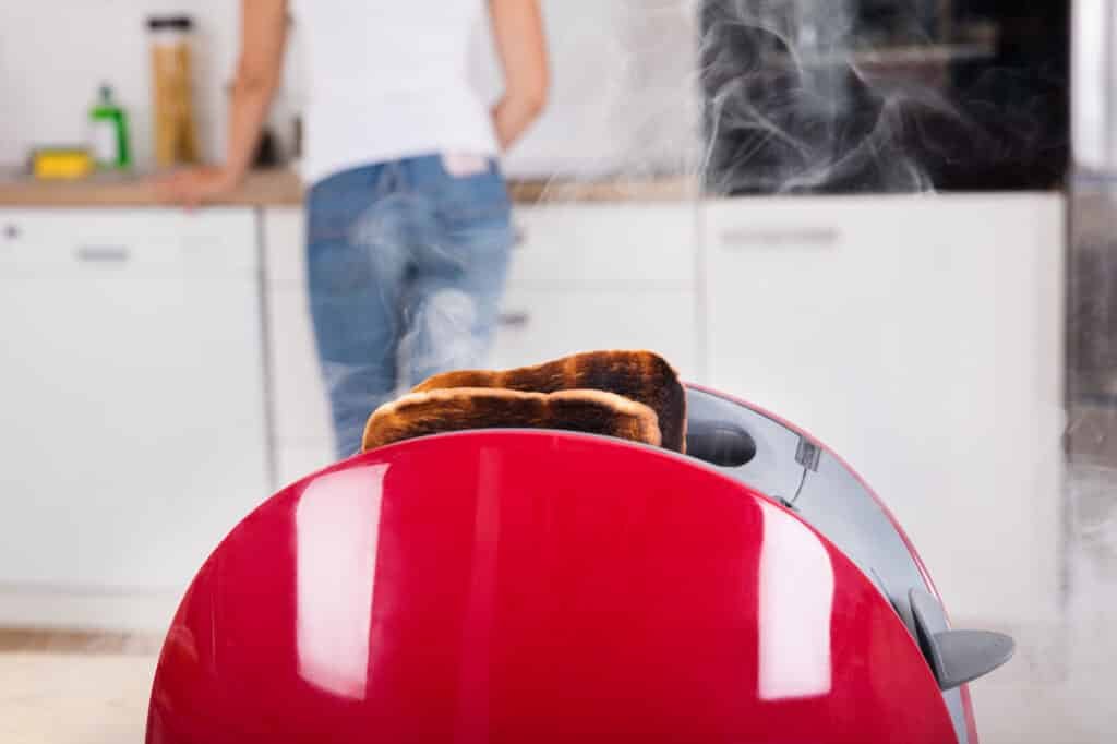 Why Is My Toaster Smoking? Here's How to Put Out the Fire! Flashy House